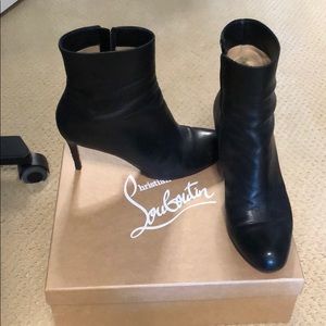 Black Louboutin booties